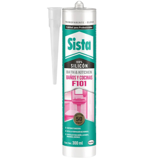 Silicón Sista F101 Baños Y Cocinas Blanco 300 Ml (1770926) 1770926 Henkel