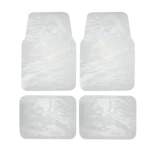 Juego de tapetes para auto, 4 piezas, color transparente Surtek