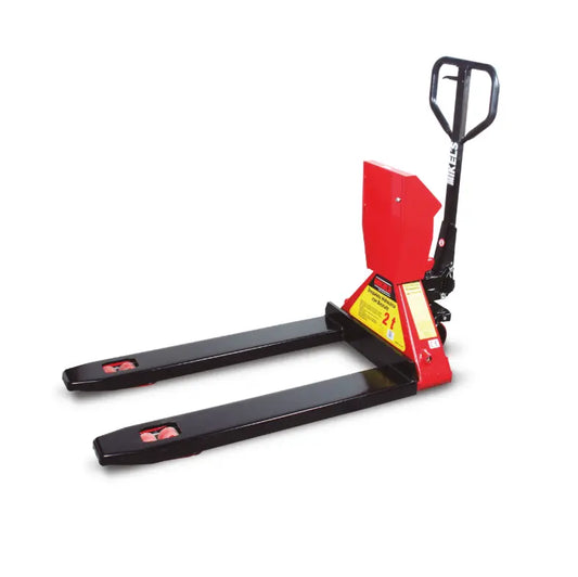 Patín hidráulico transpaleta con ruedas de poliuretano  y báscula (2.5 Ton) Modelo: TB-2000 Marca MIKELS