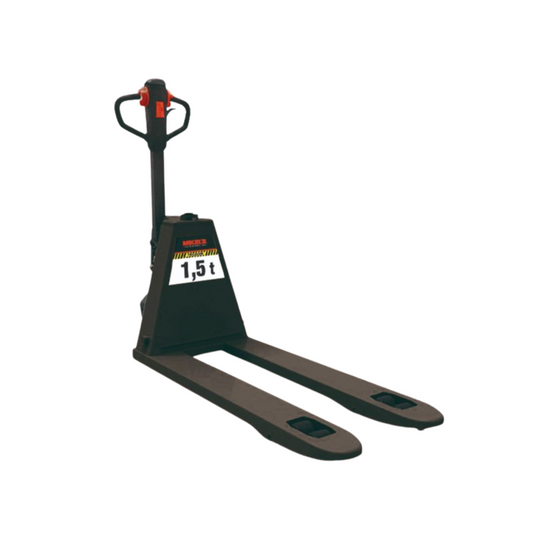 Patín hidráulico transpaleta eléctrica 1.5 ton Modelo: TEMK-1500-ECO Marca MIKELS