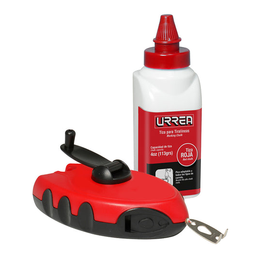 Tiralíneas Con Cuerpo De Plástico 30 M Con Tiza Urrea DS