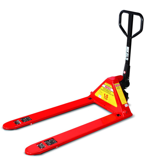 Patín hidráulico transpaleta con ruedas de poliuretano Extra Baja (1.5 ton) Modelo: TMK-1.5 Marca MIKELS
