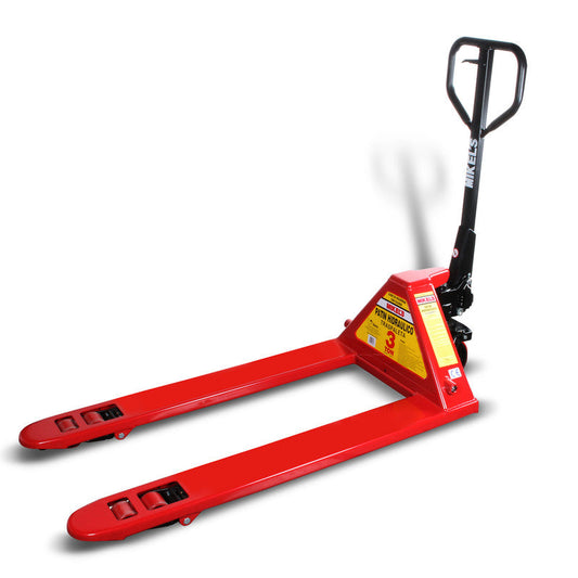 Patín hidráulico transpaleta con ruedas de poliuretano sistema tándem (3 ton) Modelo: TMK-3 Marca MIKELS