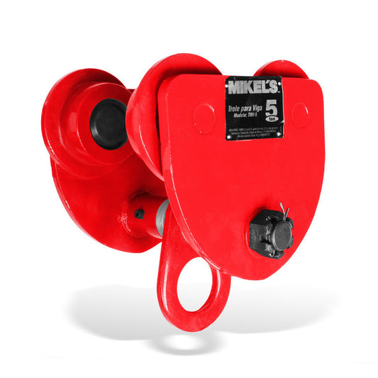 Trole para viga, ancho ajustable (5 ton) Modelo: TRV-5 Marca MIKELS