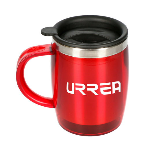 Taza Térmica Color Rojo Fabricada De Aluminio Urrea DS