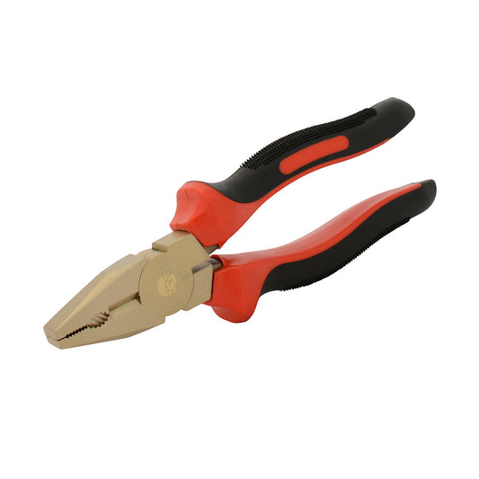 Pinza De Bronce-Aluminio Antichispa Con Mango Bimaterial 8", Para Electricista Urrea DS