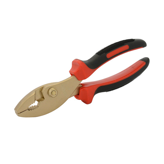 Pinza De Bronce-Aluminio Antichispa Con Mango Bimaterial 8", Para Mecánico Urrea DS