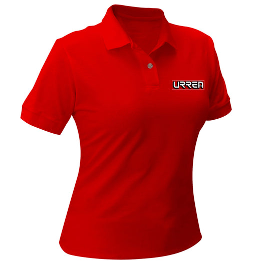 Playera Tipo Polo Para Dama Color Rojo Talla M Urrea DS