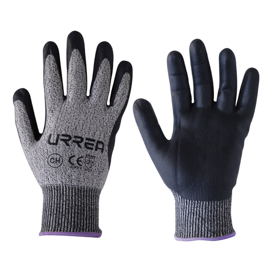 Guantes de fibra tipo Supraneema anti-corte con recubrimiento de nitrilo espumoso CH Urrea