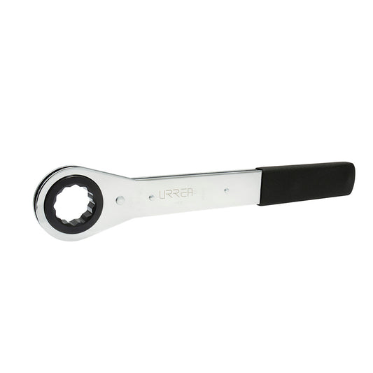 Llave de estrías pulido espejo plana de matraca en pulgadas, 12 puntas, 1-1/2" Urrea