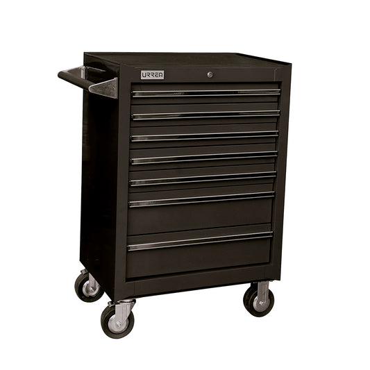 Gabinete móvil 7 gavetas color negro serie X 27" Urrea