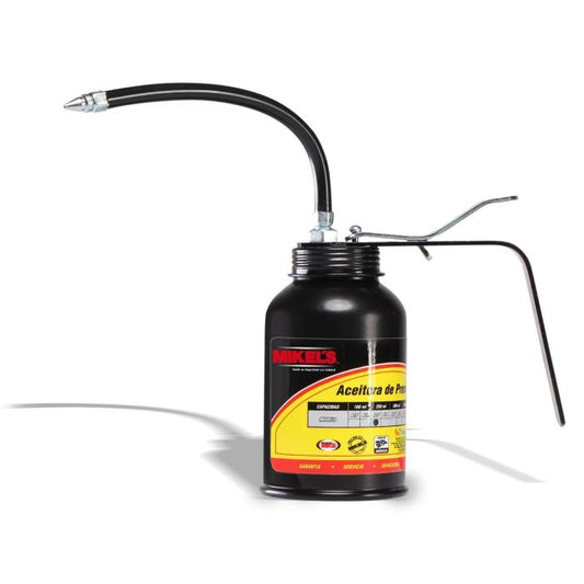 Aceitera de presión, bote de acero, tubo flexible 250 ml Modelo: A2F Marca MIKELS