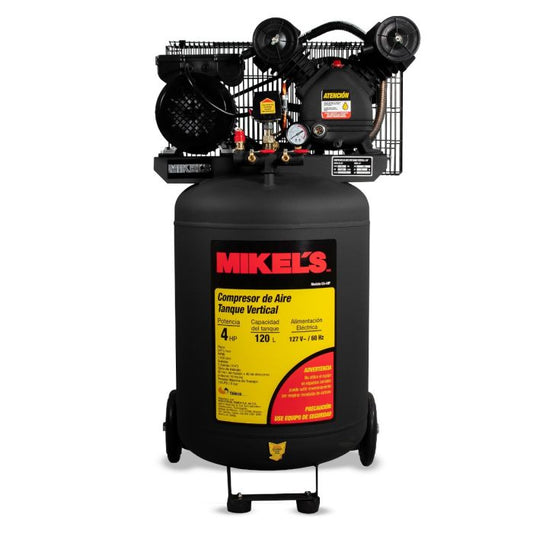 Compresor de Aire Vertical 4 HP (120 lts) Modelo: CA-4HP Marca MIKELS
