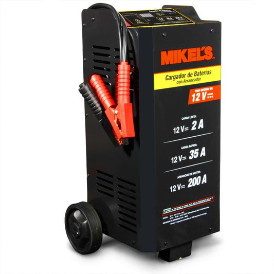 Cargador baterías con arrancador (2/35/200 amp) Modelo: CBA-200 Marca MIKELS