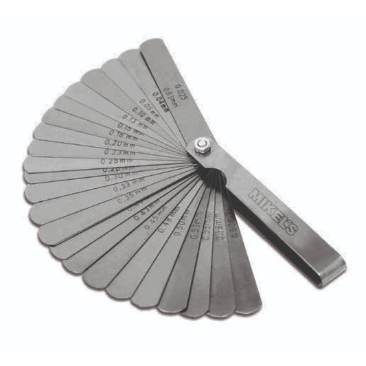 Calibrador para bujías, 26 Hojas Modelo: CBH-26 Marca MIKELS