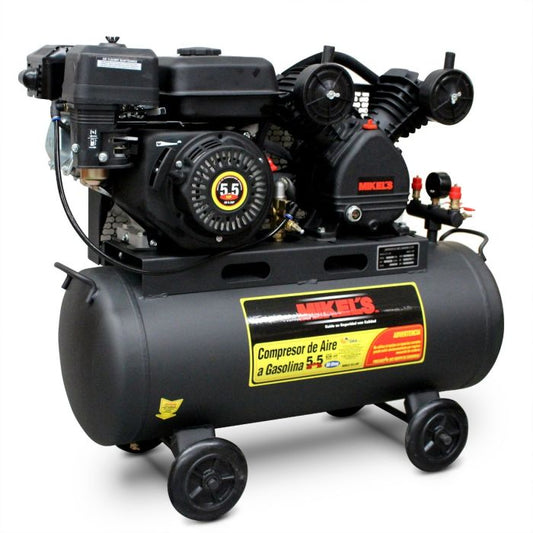 Compresor de aire 5.5 HP Motor a Gasolina (60 lts) Modelo: CG-5.5HP Marca MIKELS