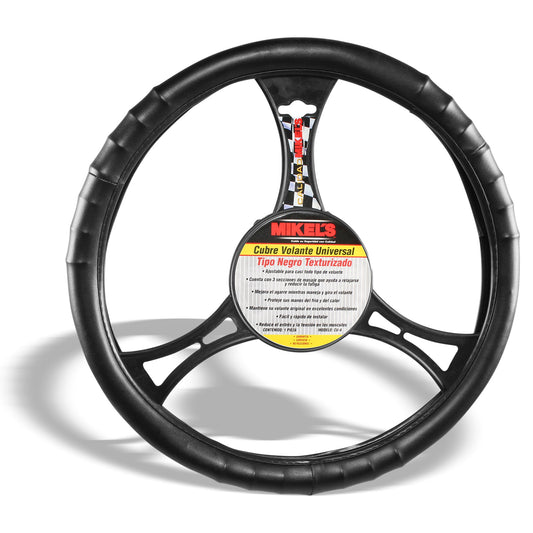 Cubre Volante Texturizado Color Negro CU-4 Mikels  Catalogo