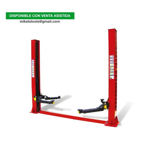 Elevador 2 postes asimétrico sin travesaño 4 ton Modelo: EA-6600 Marca MIKELS