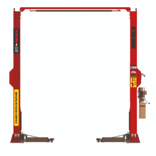 Elevador 2 Postes Simétrico con Travesaño 8,820 Lb. Modelo: EA-8820 Marca MIKELS