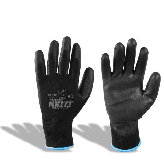 Guante de poliuretano con palma de nitrilo Modelo: EPPG-17GC Marca TITAN