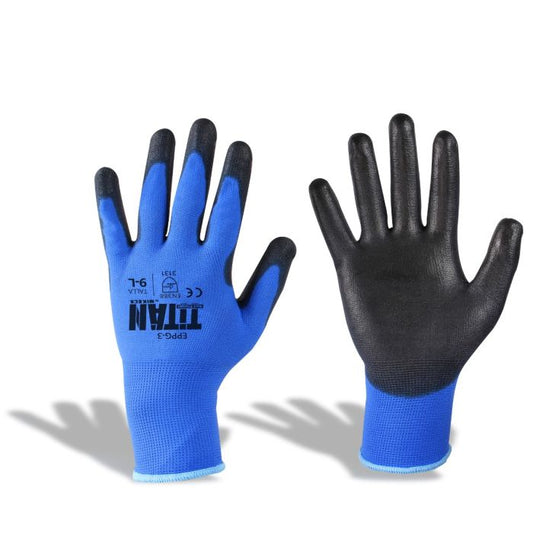 Guante de Nylon, Cubierta de Poliuretano Modelo: EPPG-3GC Marca TITAN