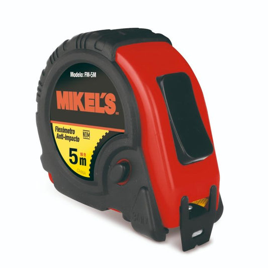 Flexómetro Anti-Impacto 5 mts Modelo: FM-5M Marca MIKELS