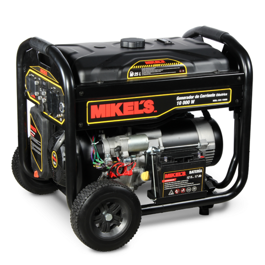 Generador de corriente eléctrica motor 4 tiempos (10,000 W / 16 HP) Modelo: GCE-10000 Marca MIKELS