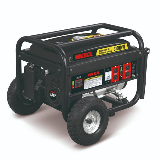 Generador de corriente eléctrica motor 4 tiempos (3,000 W / 6.5 HP) Modelo: GCE-2700 Marca MIKELS