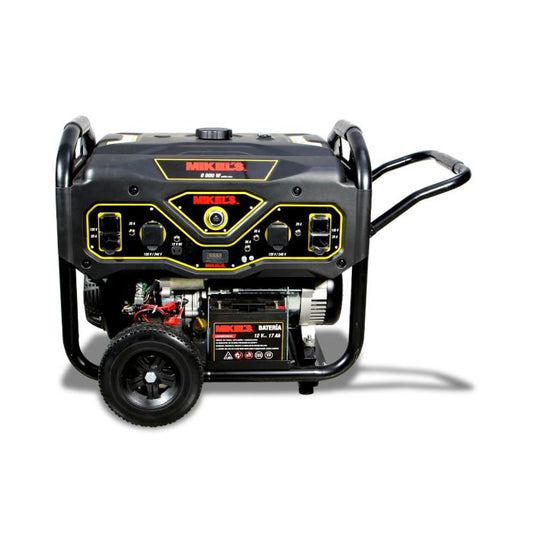 Generador de corriente eléctrica motor 4 tiempos (8,000 W / 15 HP) Modelo: GCE-8000 Marca MIKELS