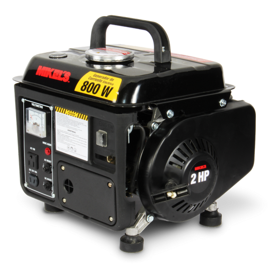 Generador de corriente eléctrica motor 2 tiempos (800 W / 2 HP) Modelo: GCE-800 Marca MIKELS