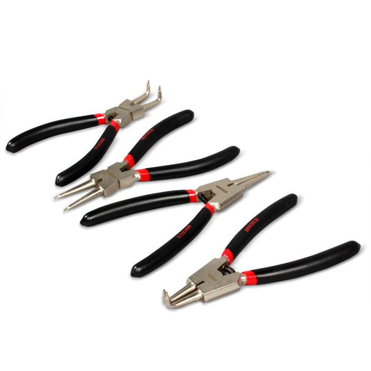 Juego de Pinzas para Anillos de Retención 150 Mm, 4 pzas. Modelo: JPAR-4 Marca MIKELS