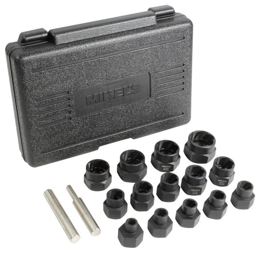 Kit de Dados Extractores en Espiral 16pzas. Modelo: KDE-16 Marca MIKELS