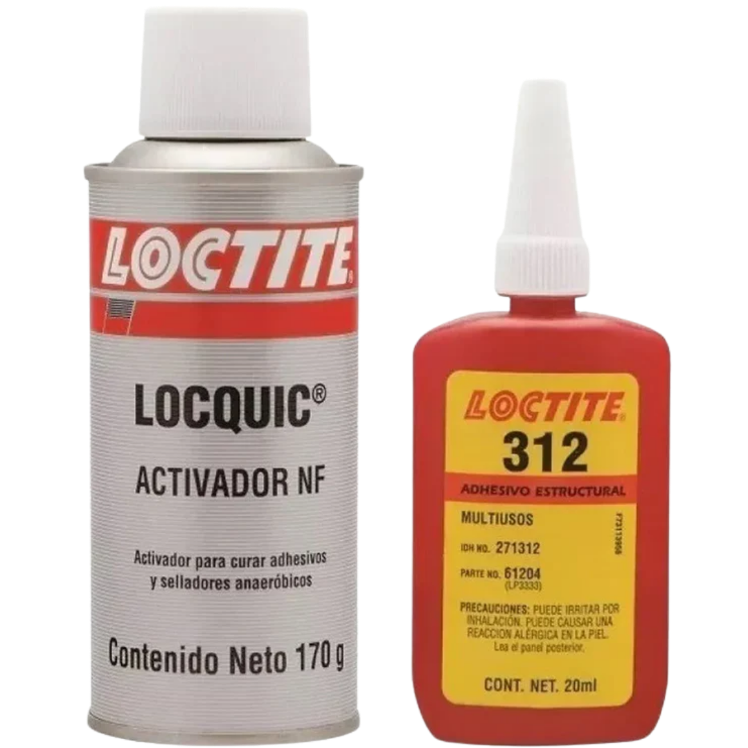 LOCTITE 312 SpeedBonder kit adhesivo con activador 20 ml y 170 g