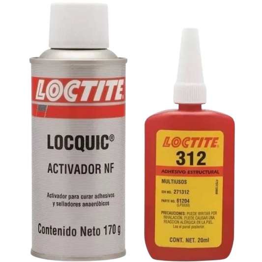 LOCTITE 312 SpeedBonder kit adhesivo con activador 20 ml y 170 g