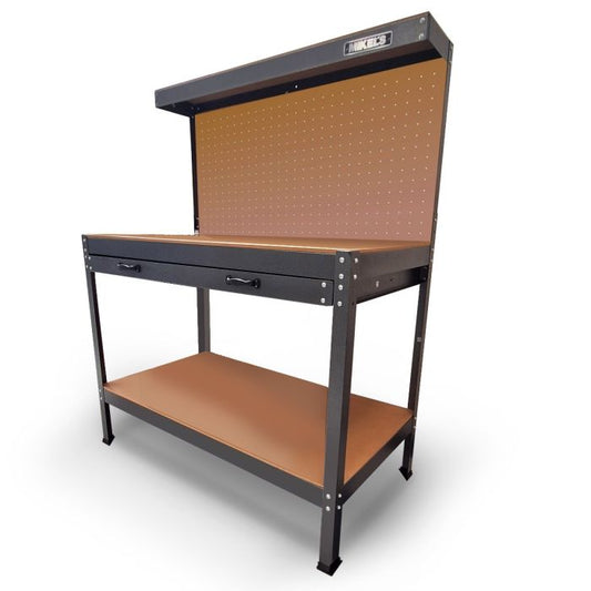 Mesa de trabajo con Panel Modelo: MT-126 Marca MIKELS