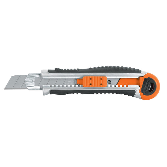3886-Cutter 18 Mm Trabajo Pesado C/Alma Metálica Y Grip 16976 Truper