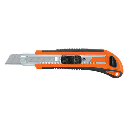 Cutter 18 Mm Profesional Con Alma Metálica Y Grip, Truper  TRU16977