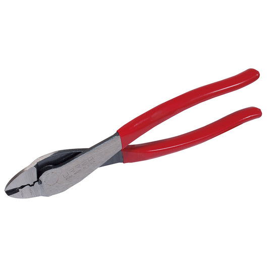 Pinza Para Electricista Con Mango Rubber Grip De 9-1/2" Alta Palanca Poncha Terminal 208G Urrea