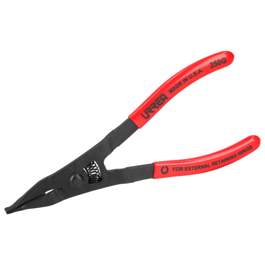 Pinza Para Anillos De Retención Con Mango Rubber Grip Punta Plana 8-3/4" 250G Urrea