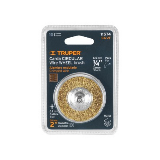 2535-Carda Circular 2' Alambre Fino Para Taladro 11574 Truper