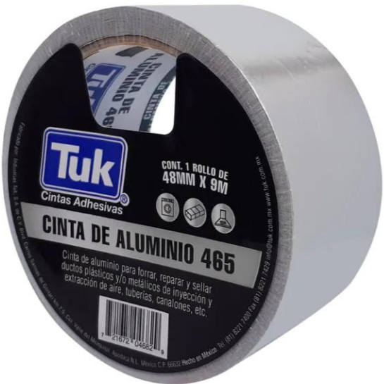 1272-Cinta Aluminio 465 48 Mm X 55 Mts 465529 Tuk