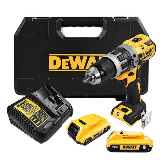 Taladro Atornillador 1/2" Inalámbrico 20 V CON Cargador y 2 Baterías DeWalt  DCD7771D2-B3