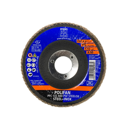 2095-Disco Laminado 4 1/2" Grano 80 Psf (67748115) 444573 Pferd Tools