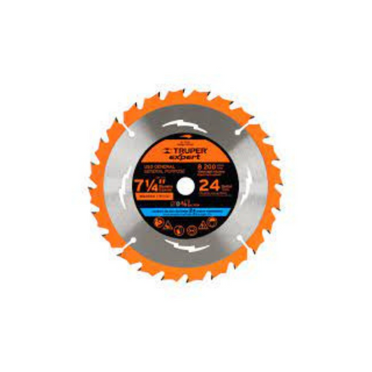 2365-Disco Sierra 7- 1/4' Para Madera 24 Dientes Centro 5/8' 18300 Truper