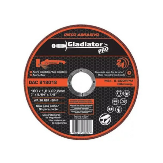 2065-Disco De Corte Metal Inoxidable 7 1/2" X 7/8" X 1.8 Mm B-60470 Makita