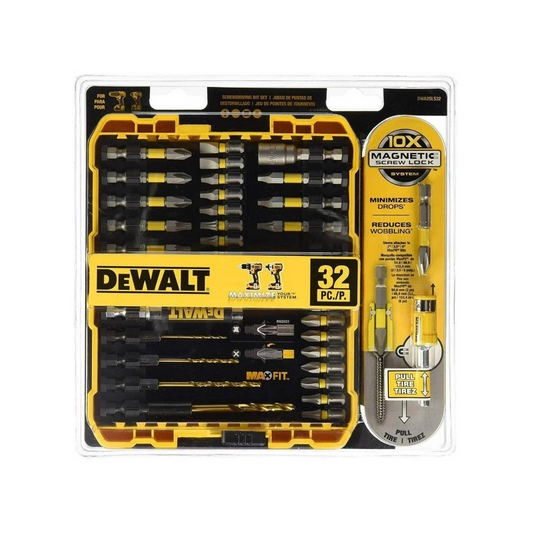 Juego 32 Piezas Brocas, Puntas y Adaptadores Dewalt  DWA2SLS32
