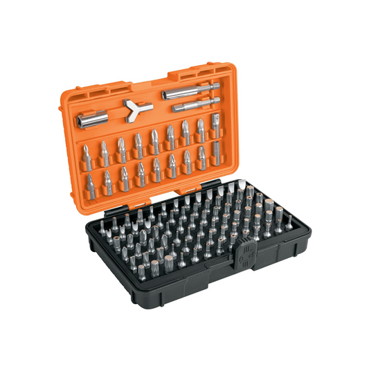 3738-Juego De 100 Puntas Mixtas Largo 1' En Estuche Plástico 17794 Truper