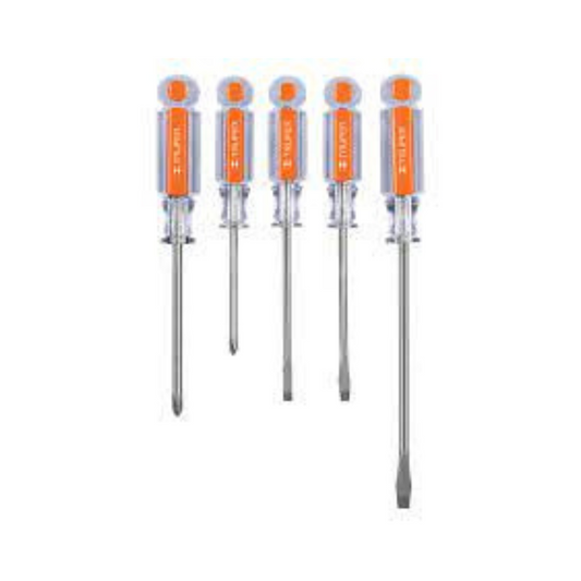 3347-Juego De 5 Desarmadores Mangos De Acetato 14137 Truper