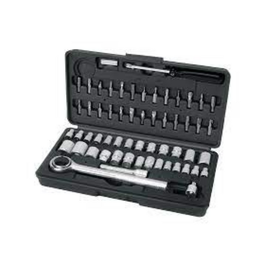 3209-Juego De 60 Herramientas 1/4' Y 3/8' Para Mecánico Pretul 26090 Truper