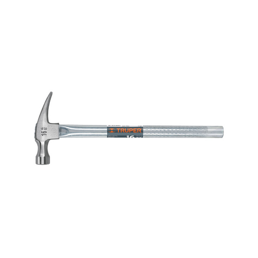 3980-Martillo Tubular Pulido 16 Oz Uña Recta 16702 Truper